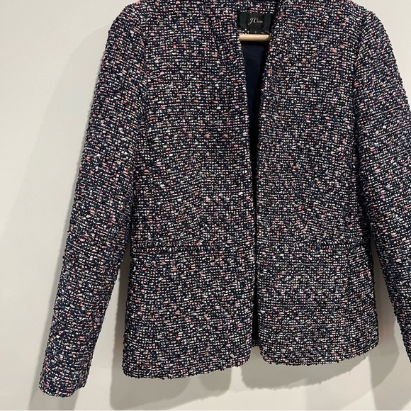 J. Crew Going out blazer in pink confetti tweed - Picture 4 of 9